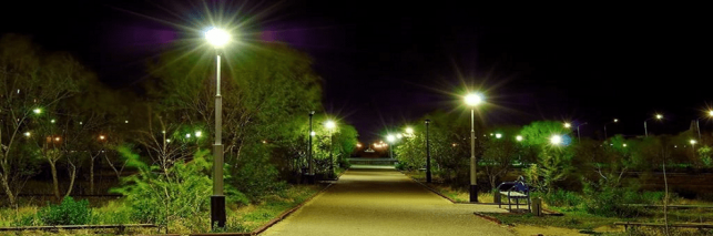 Наружное освещение парка